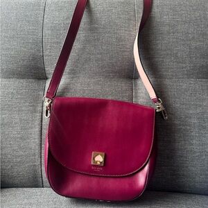 Kate Spade Wine colored Crossbody Bag